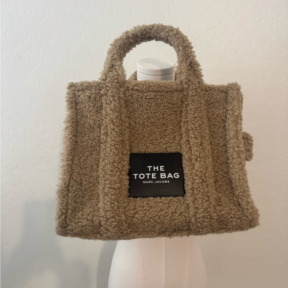 Marc Jacobs Brown Medium Shearling Teddy Tote Bag